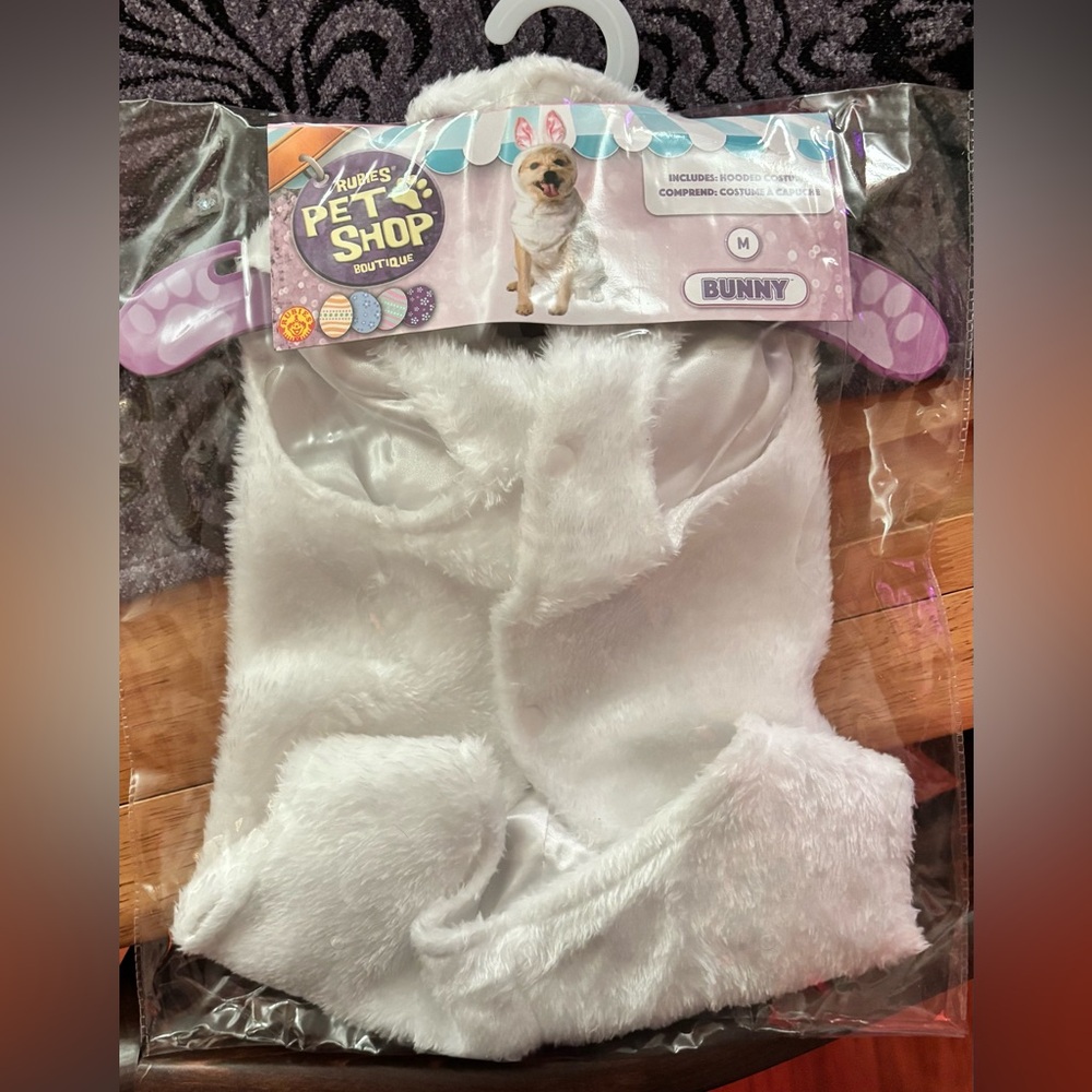 Rubie's Fluffy White Pet Bunny Costume NWT